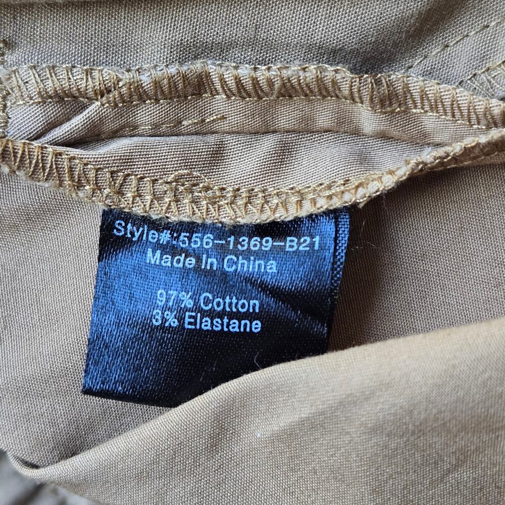 Jenni Kayne Twill Trouser Tan Chino Cotton High Waist Pant Womens Size 4 EUC - Picture 8 of 9